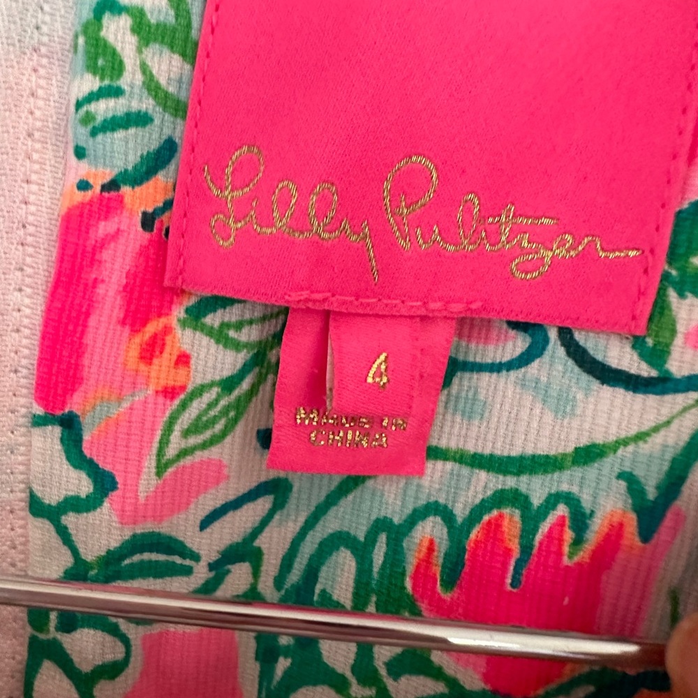 Lilly Pulitzer Floral Maxi Dress - Pink and Green - Picture 5 of 6